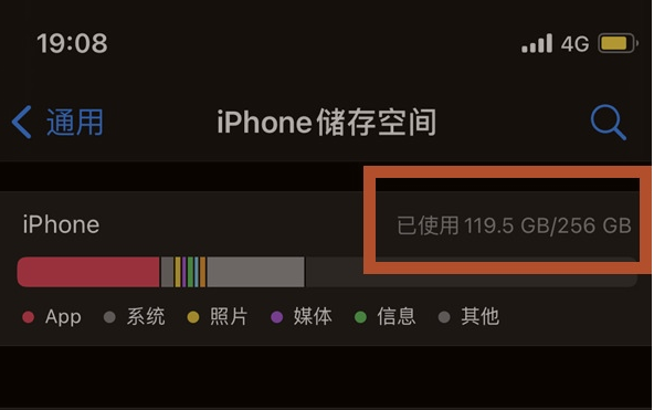 库车苹果13维修分享iPhone13如何查看剩余内存 