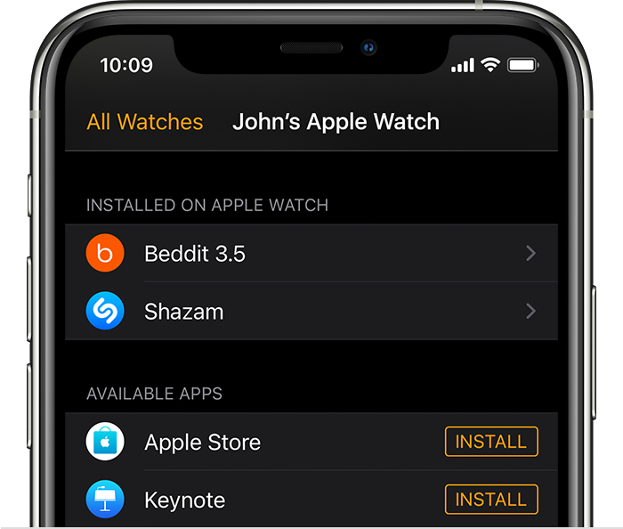 库车苹果手机维修分享如何在 Apple Watch 上下载应用 